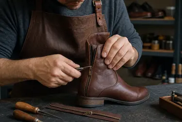 Serviço conserto de zíper de botas de O Polo Sapateiro Americana em Americana